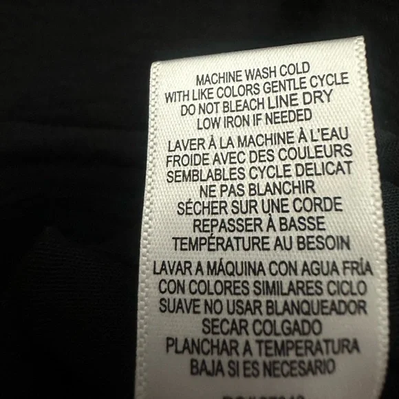 Olivia Grey Daily Look Crepe Romper Size Medium Ruched Sleeve Tie Waist Black - Picture 6 of 6